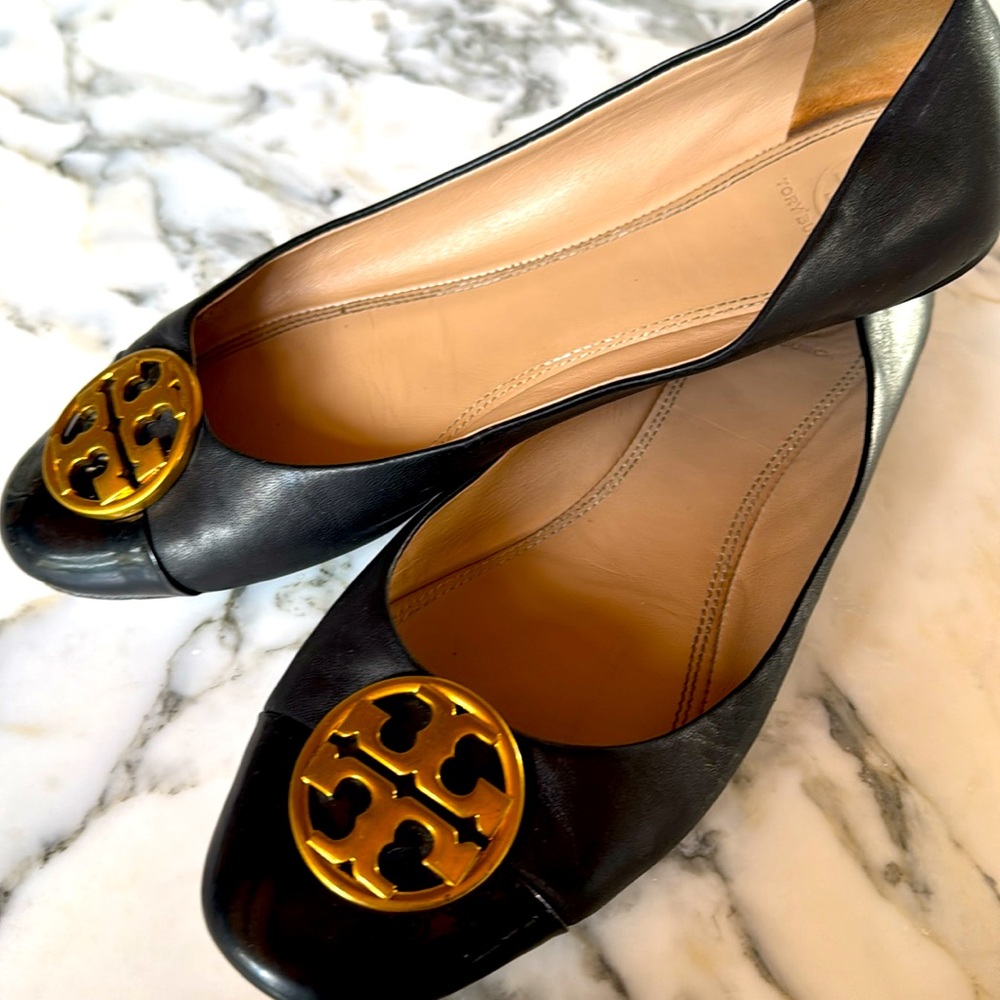 Tory Burch Chelsea Cap-Toe Leather Ballet Flat Women’s size 9 - Picture 4 of 16